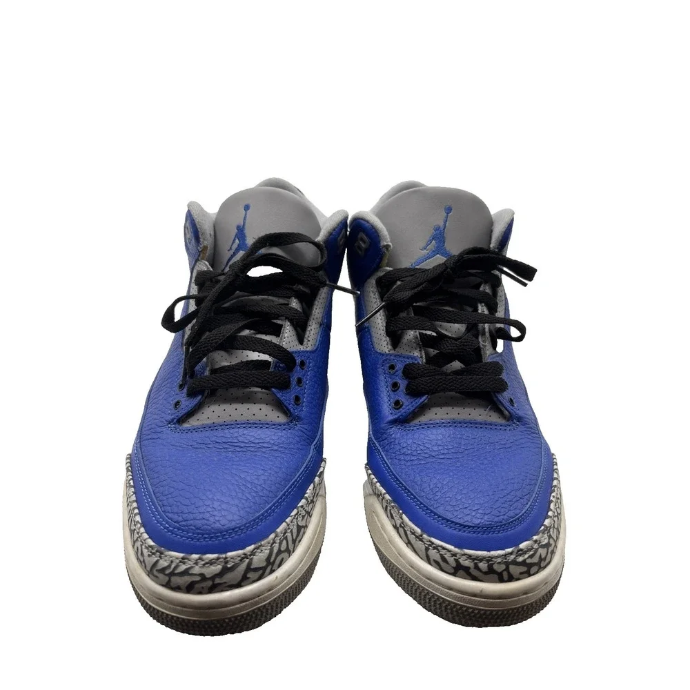 Nike Air Jordan 3 Retro Varsity Royal Cement Sneakers Size 8.5 ct8532-400 NO BOX